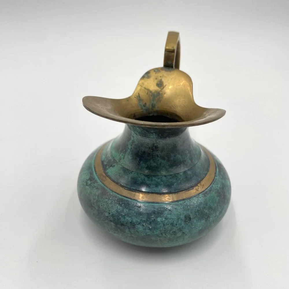 Vintage‎ Brass Pitcher 4